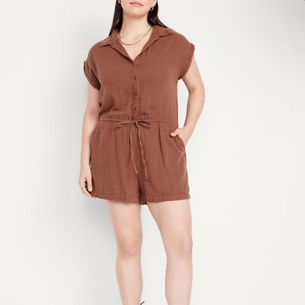 NWT XXL TALL old navy gauze romper